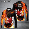 BlueJose Fire Bowling And Pins Multicolor Option Customized Name 3D Shirt for Scott Michielli