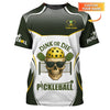 DINK OR DIE Pickleball Shirt – Custom Name Skull Design for Hardcore Players