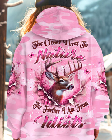 THE CLOSER I GET TO NATURE DEER ALL OVER PRINT - YHLT2909251