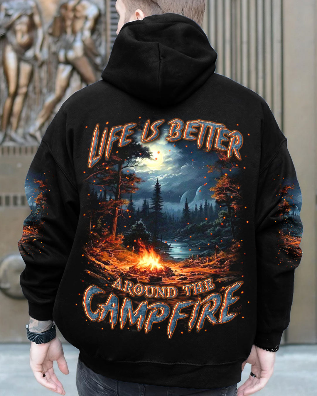 LIFE IS BETTER AROUND THE CAMPFIRE ALL OVER PRINT - YHLN0609243