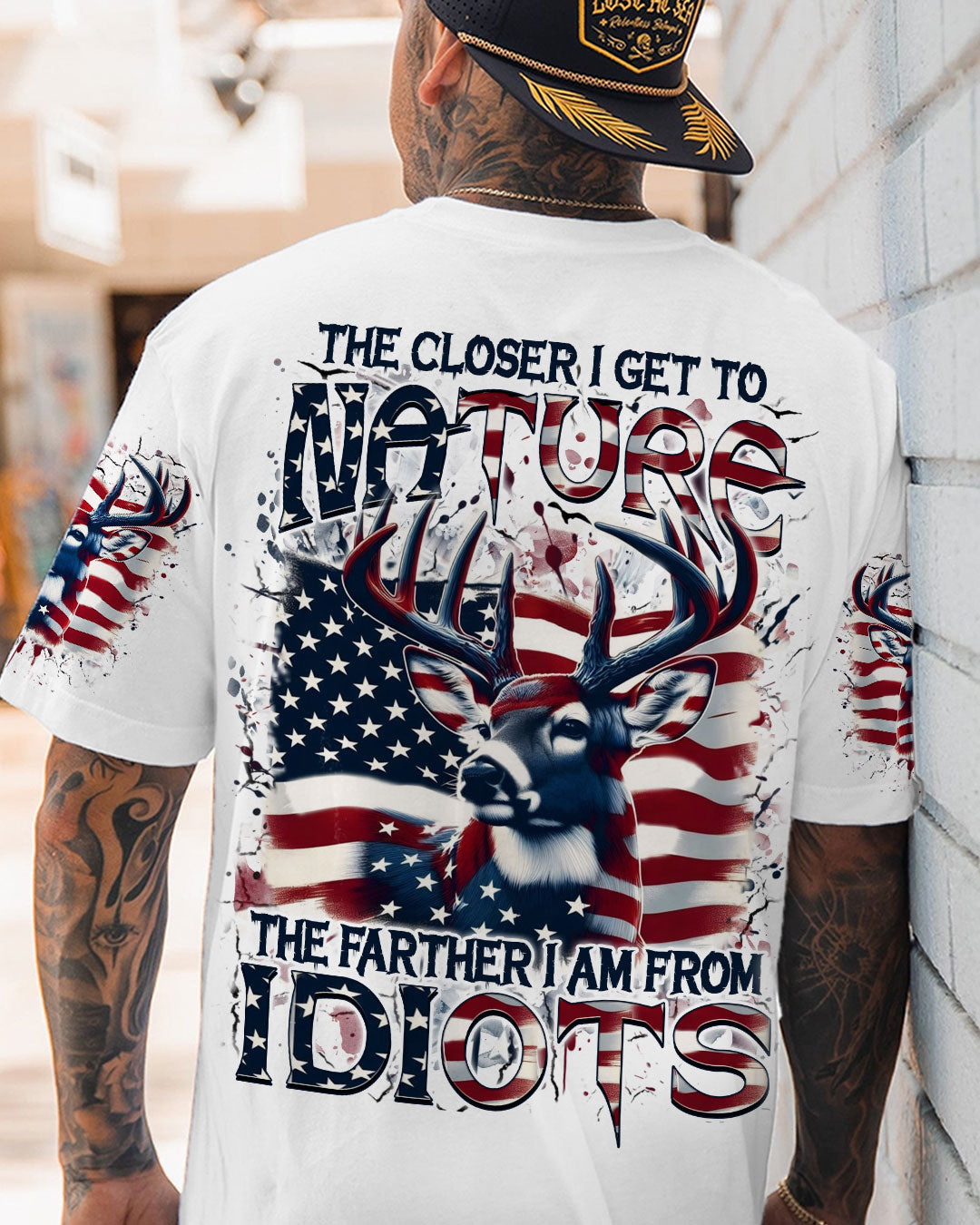 THE CLOSER I GET TO NATURE DEER ALL OVER PRINT - YHHN1209253