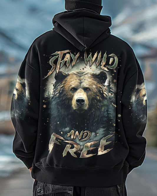 STAY WILD AND FREE BEAR ALL OVER PRINT - YHLN1701254