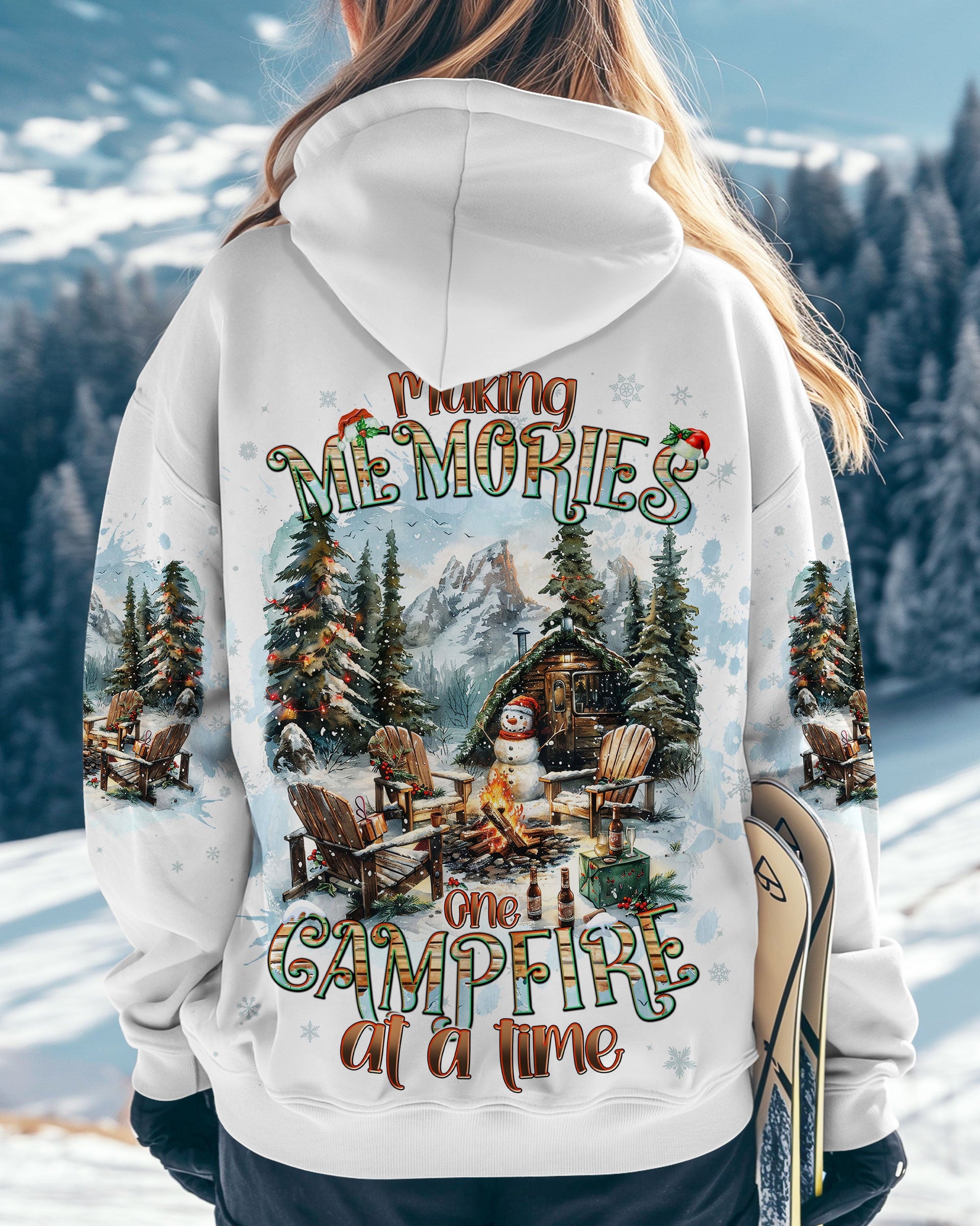 MAKING MEMORIES ONE CAMPFIRE AT A TIME  CHRISTMAS ALL OVER PRINT - TLNT0510241