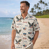 BlueJose Celebrate America's 250th Anniversary Personalized Patriotic Hawaiian Shirt