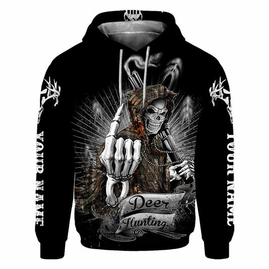 BlueJose Deer Hunting, Personalized Hunting All Over Shirt, Personalized 3D Hoodie For Hunting Lover