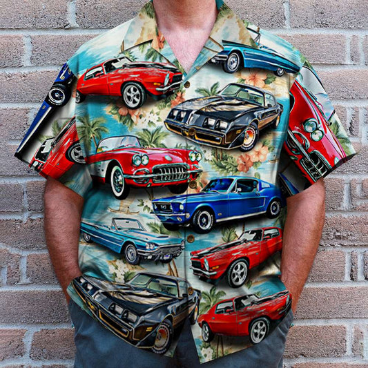 Seamless Island Pattern, Custom Car Hawaiian Shirt, Gift For Summer