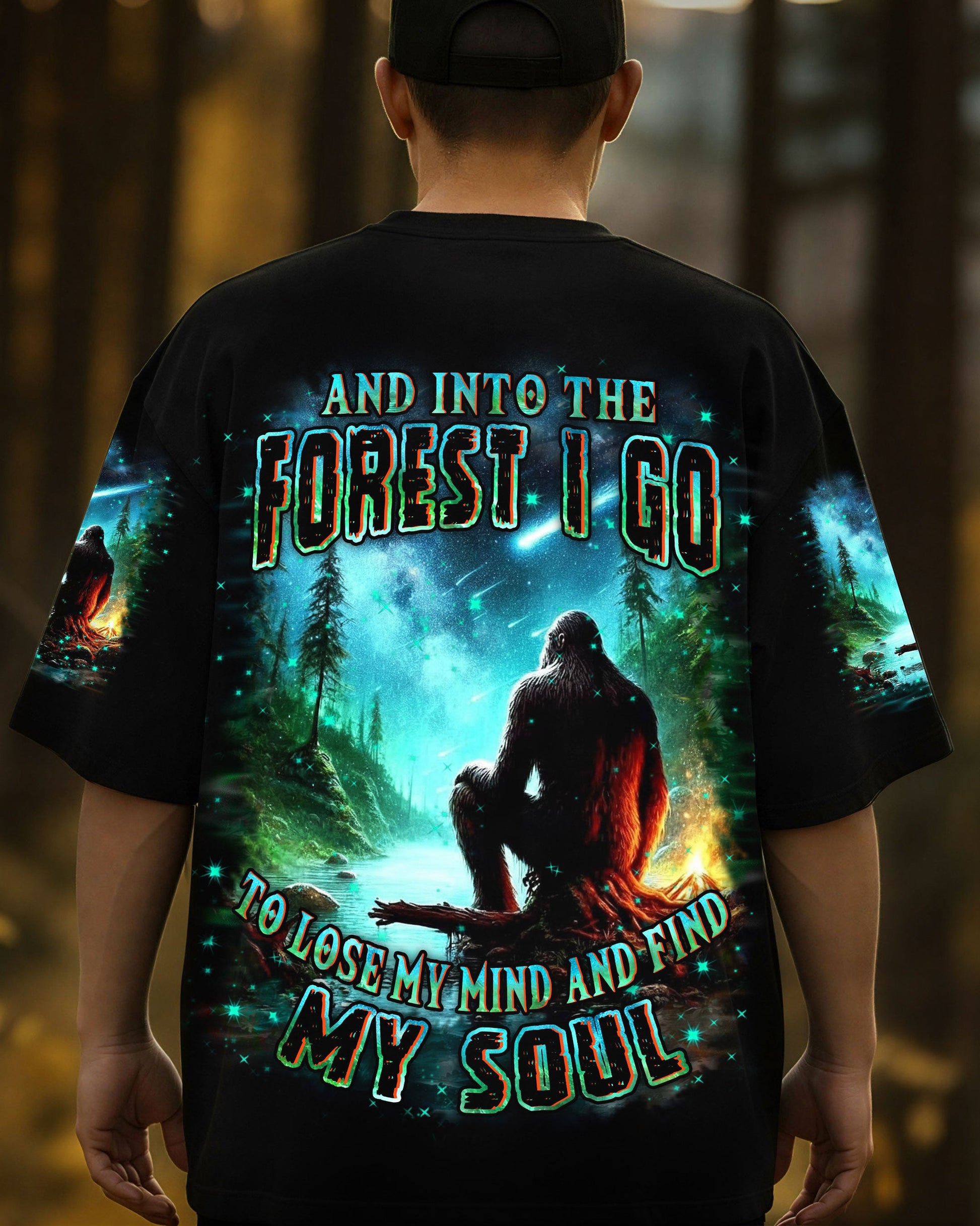 AND INTO THE FOREST I GO BIGFOOT ALL OVER PRINT - YHHN0512253