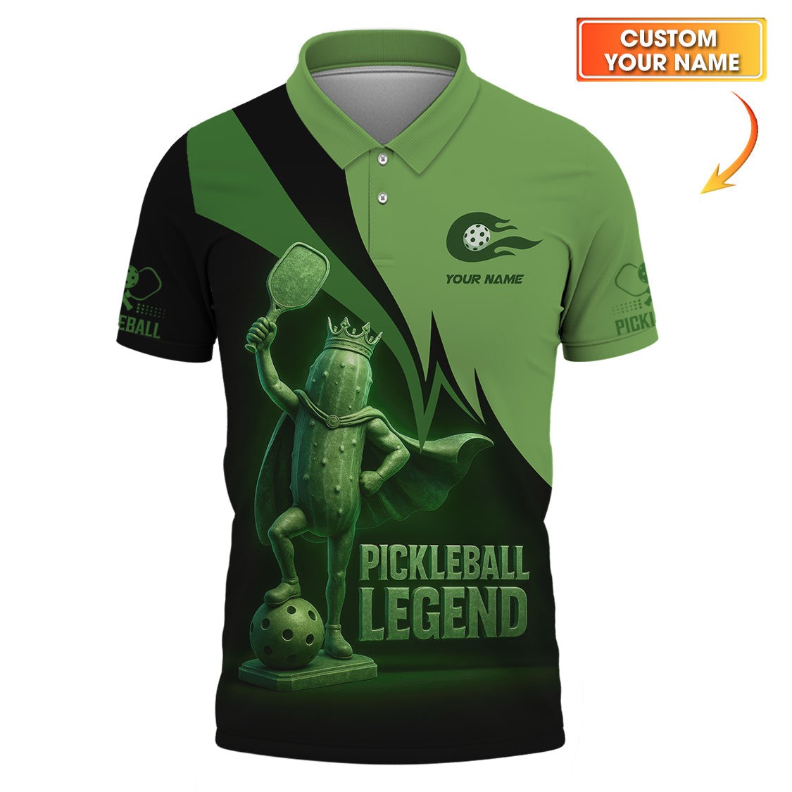 Pickleball Legend Custom Name Shirts, Funny Pickleball Men's Shirts, Pickleball Lover Gifts