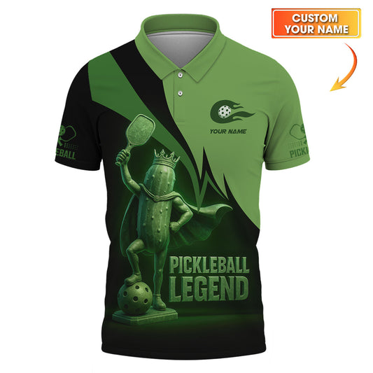 Pickleball Legend Custom Name Shirts, Funny Pickleball Men's Shirts, Pickleball Lover Gifts