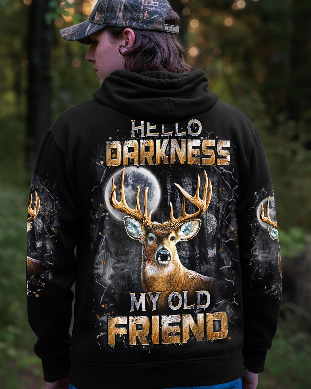 HELLO DARKNESS MY OLD FRIEND DEER ALL OVER PRINT - YHHN2011252