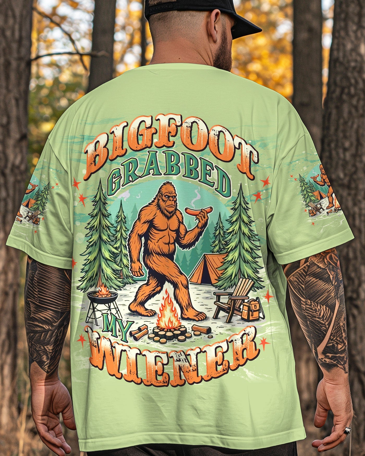 BIGFOOT GRABBED MY WIENER ALL OVER PRINT - TLNT1208252