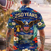 BlueJose Custom Name 250 Years Semiquincentennial Eagles Tropical Hawaii Shirt