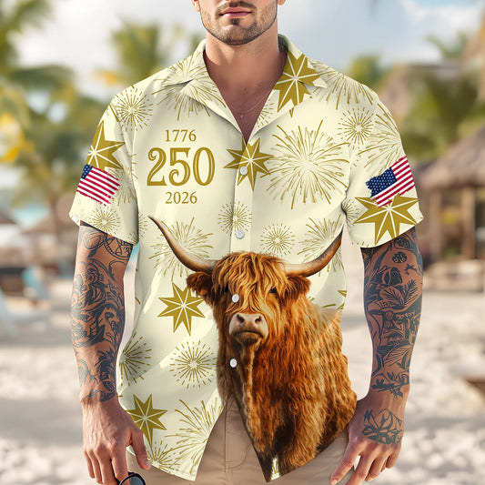 BlueJose Personalized USA 250 Anniversary 1776-2026 Hawaii Shirt For Farmer