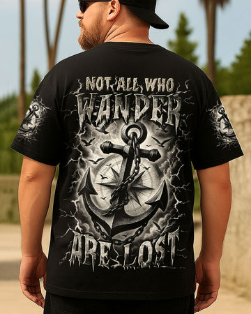 NOT ALL WHO WANDER ARE LOST ANCHOR COMPASS ALL OVER PRINT - YHLN2706254