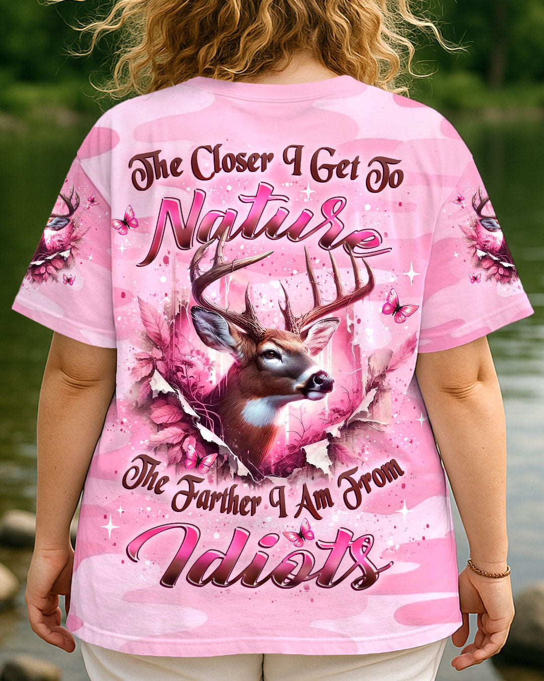 THE CLOSER I GET TO NATURE DEER ALL OVER PRINT - YHLT2909251