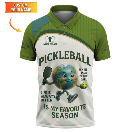 Personalized Pickleball Is My Favorite Season Shirt, Funny Pickleball Shirts For Men's, Gift For Pickleball Lover