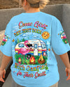 SOME GIRLS ARE BORN WITH CAMPING FLAMINGO ALL OVER PRINT - YHLT1809251