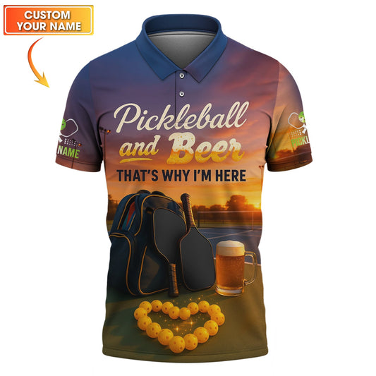 Pickleball and Beer Custom Pickleball Shirts, Pickleball Paddles Design, Pickleball Gift Ideas