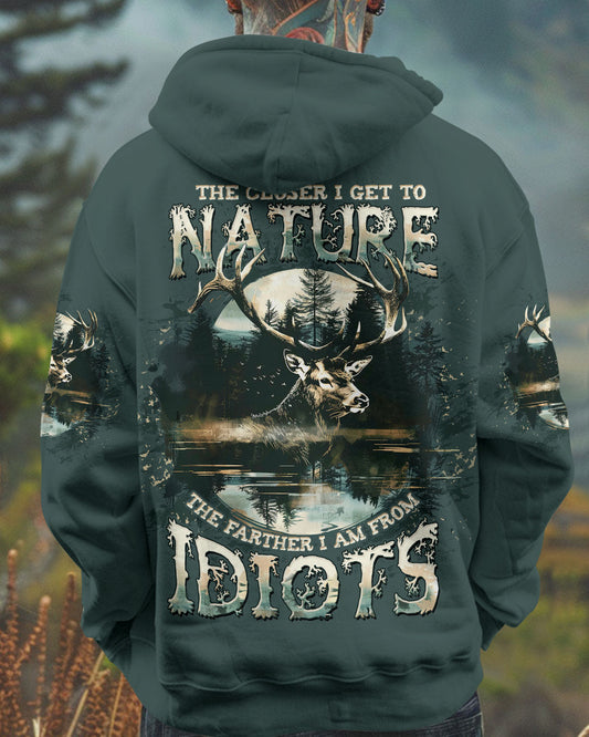 THE CLOSER I GET TO NATURE DEER HUNTING ALL OVER PRINT -  TLTW1211243