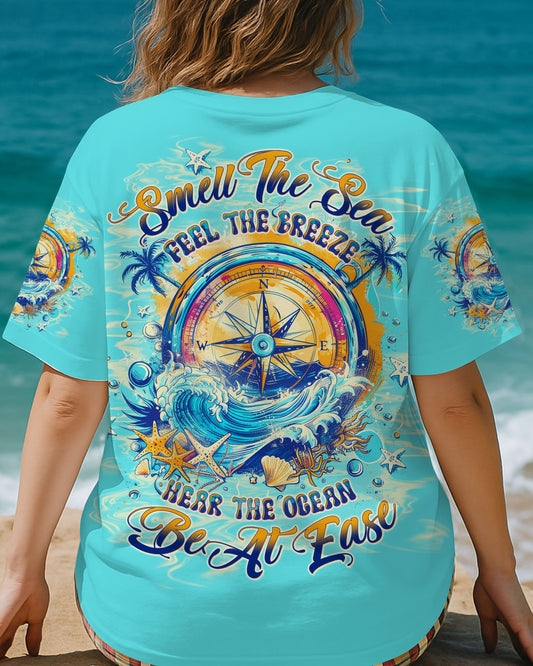 SMELL THE SEA FEEL THE BREEZE COMPASS ALL OVER PRINT - TLTW0204254