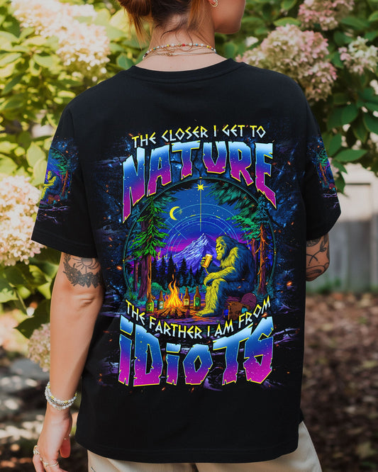 THE CLOSER I GET TO NATURE BIGFOOT ALL OVER PRINT - TLNT0409251