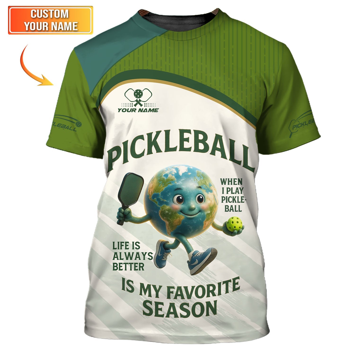 Personalized Pickleball Is My Favorite Season Shirt, Funny Pickleball Shirts For Men's, Gift For Pickleball Lover