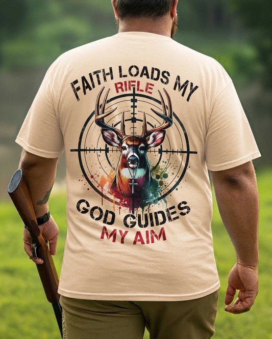 BlueJose Faith Loads My Rifle Shirt, Peronalized Hunting 3D Shirt
