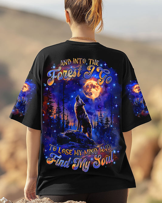 AND INTO THE FOREST I GO WOLF ALL OVER PRINT - TLTR0907252