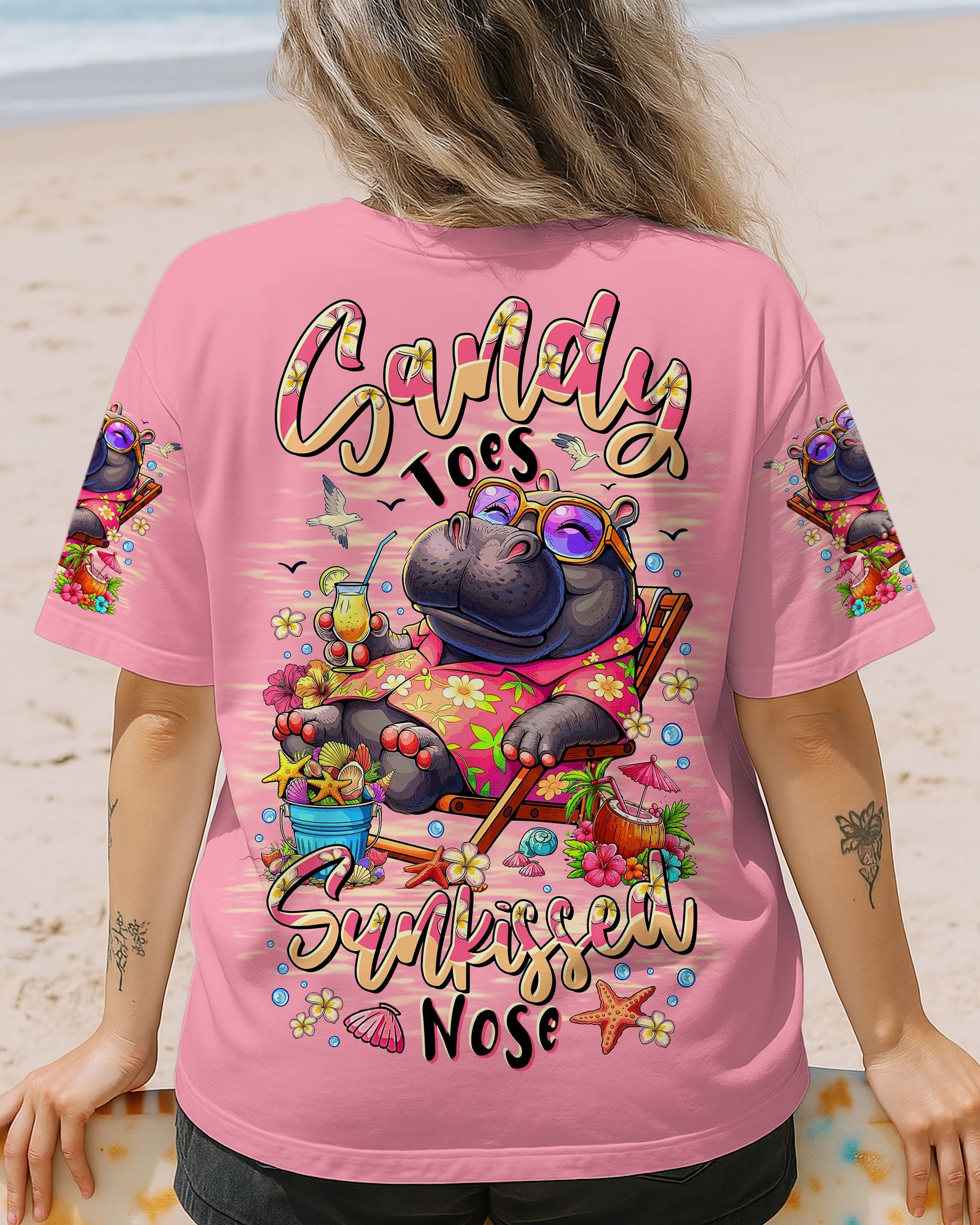 SANDY TOES SUNKISSED NOSE HIPPO ALL OVER PRINT - TLTR1207251