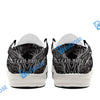 BlueJose Billiards 8 Chain Scar Wolf White Canvas Loafer Shoes (4 Colors)