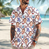 BlueJose Custom Photo USA 250th Anniversary Floral American Flag Hawaii Shirt (4)