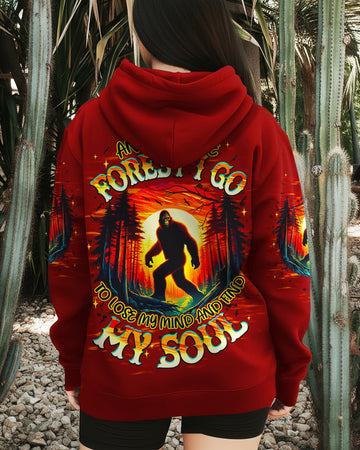 AND INTO THE FOREST I GO BIGFOOT ALL OVER PRINT - TLNT0311251