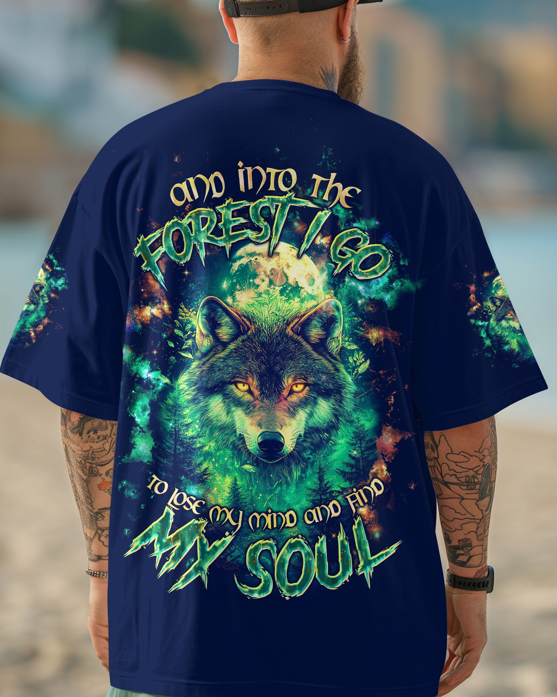 AND INTO THE FOREST I GO WOLF ALL OVER PRINT  - TLTW2703253
