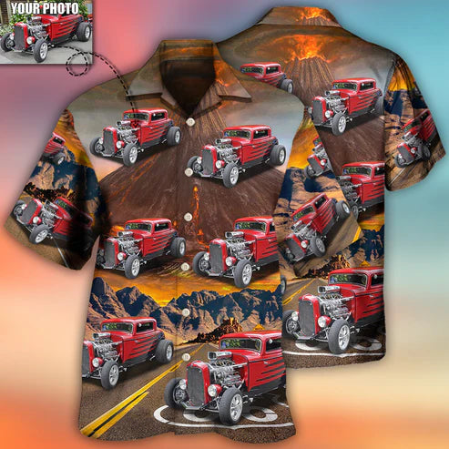 Hot Rod Various Style Custom Photo Hawaiian Shirt, Perfect Gift for Men Women, Custom Car Shirt (4)