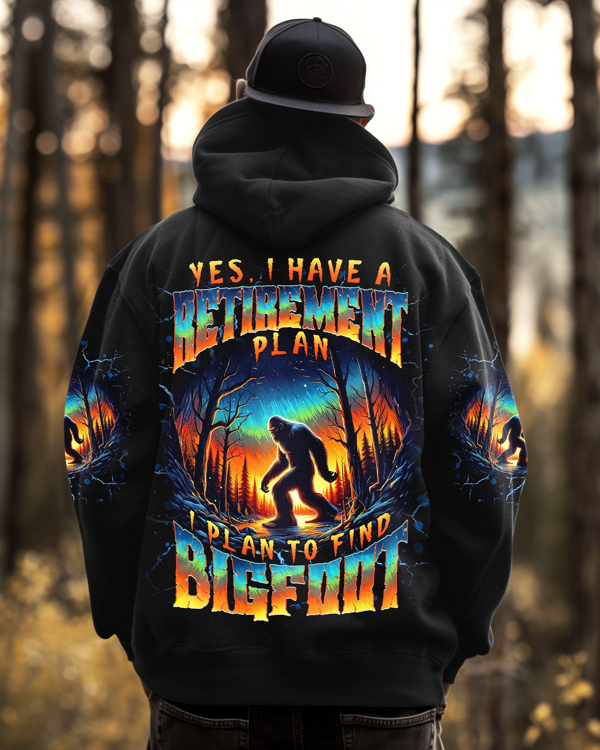 I PLAN TO FIND BIGFOOT ALL OVER PRINT - TLNT0411251