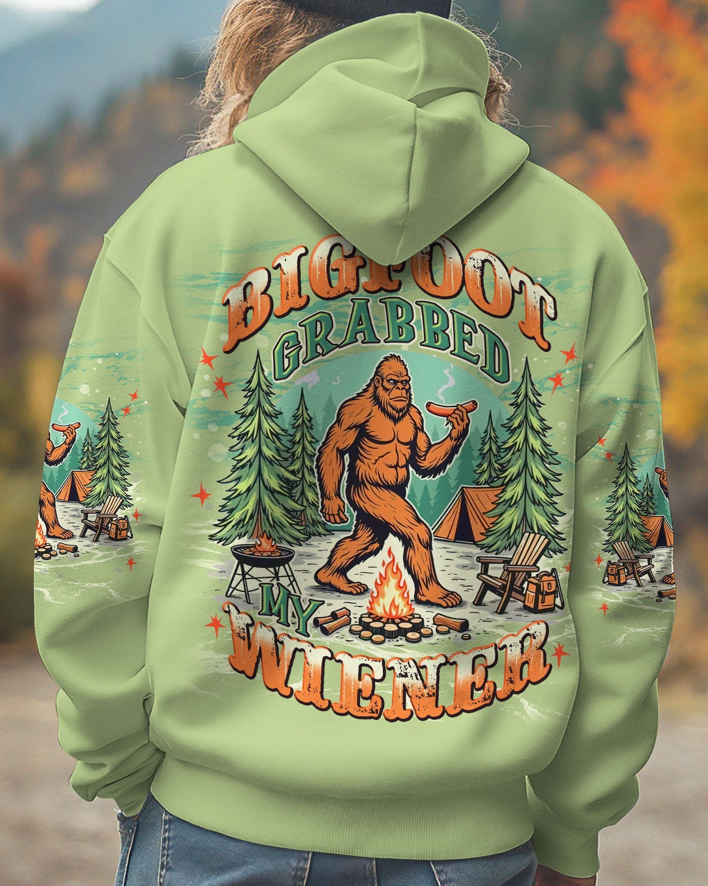 BIGFOOT GRABBED MY WIENER ALL OVER PRINT - TLNT1208252