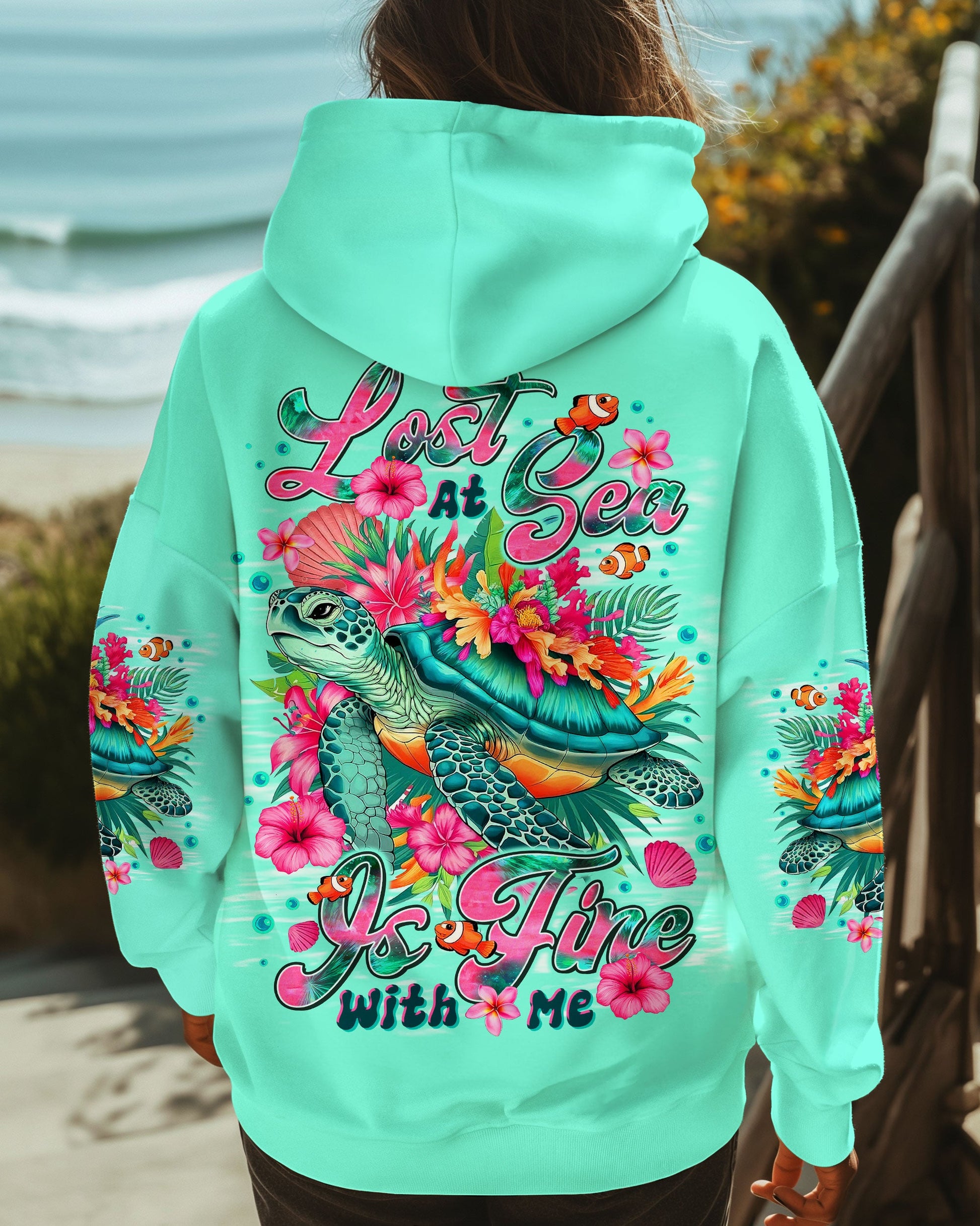 LOST AT SEA TURTLE ALL OVER PRINT - TLTR0909253