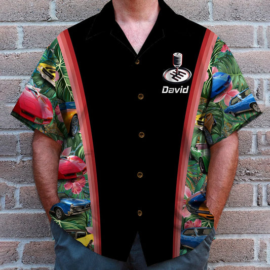 Real Men Use 3 Pedals Custom Muscle Car Photo Hawaiian Shirt Gift For Car Lovers