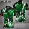 BlueJose Bowling And Pins Solar Heat Customized Name 3D Shirt (6 Colors)