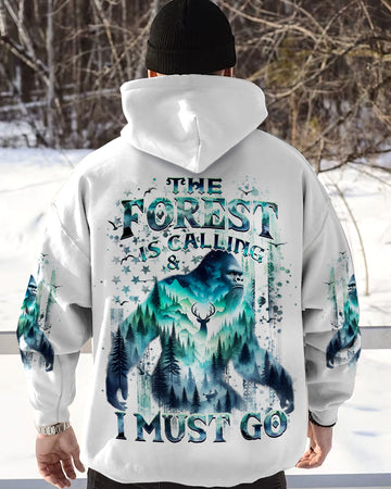 THE FOREST IS CALLING AND I MUST GO BIGFOOT ALL OVER PRINT - YHHN1002254