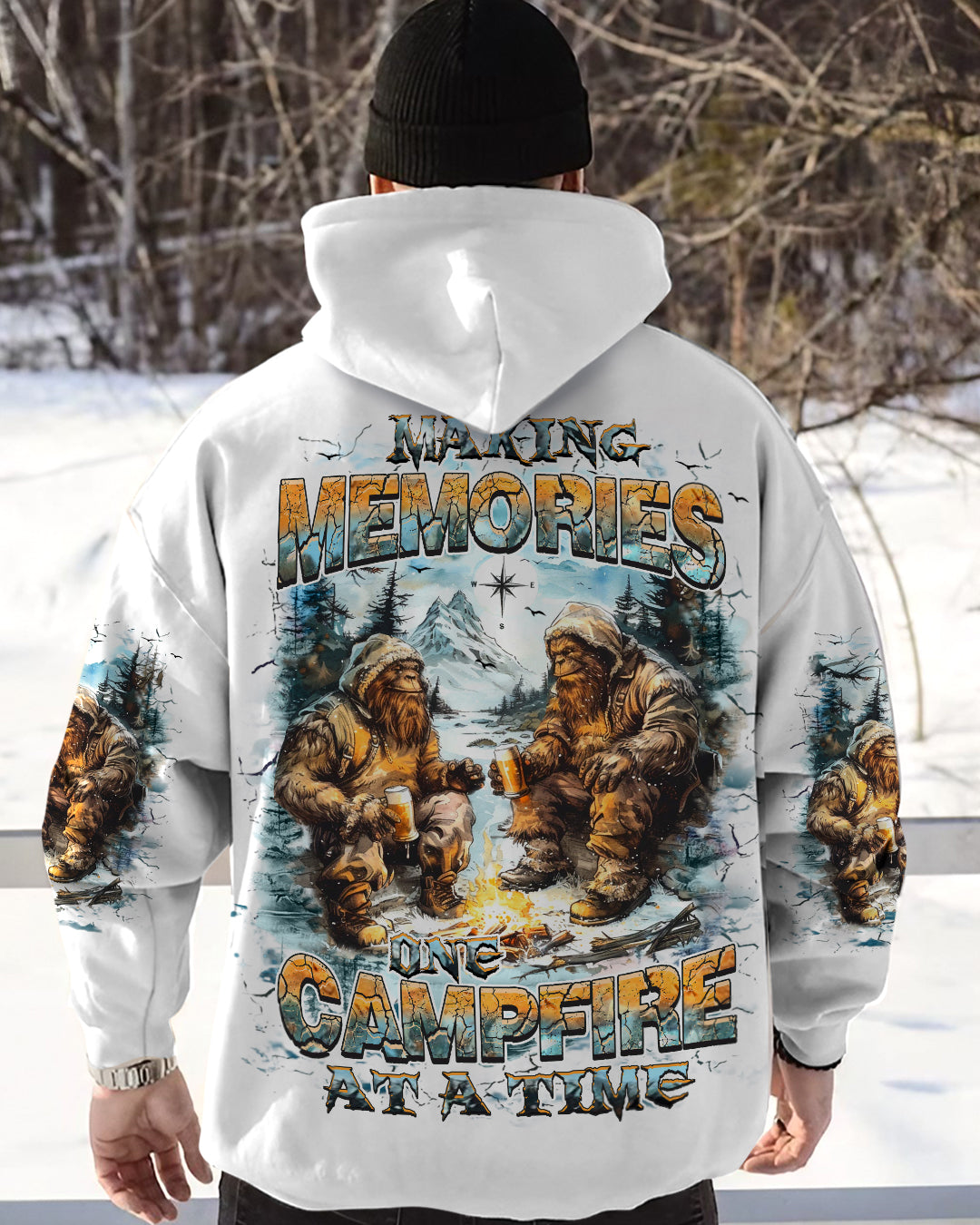 MAKING MEMORIES ONE CAMPFIRE AT A TIME BIGFOOT ALL OVER PRINT - YHHN1001253