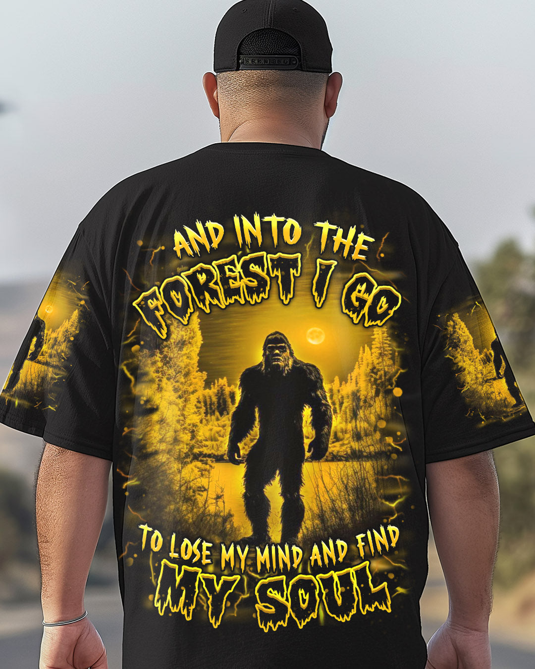 AND INTO THE FOREST I GO BIGFOOT ALL OVER PRINT - YHHN2003253