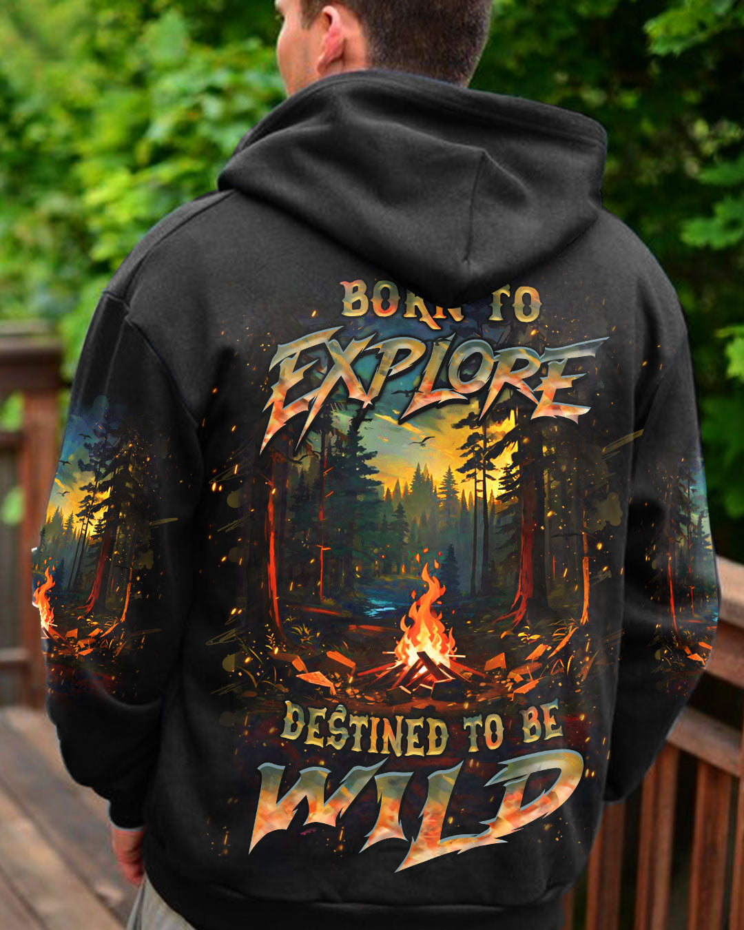 BORN TO EXPLORE DESTINED TO BE WILD ALL OVER PRINT - YHHN3009243