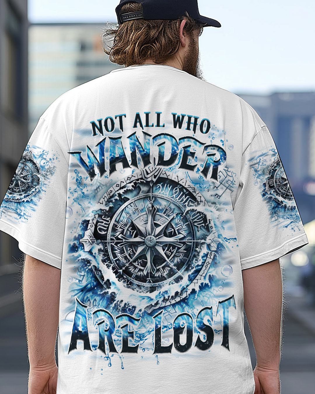NOT ALL WHO WANDER ARE LOST COMPASS ALL OVER PRINT - YHHN1703253