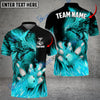 BlueJose Bowling And Pins Flame Phoenix Customized Name 3D Shirt (4 Colors)