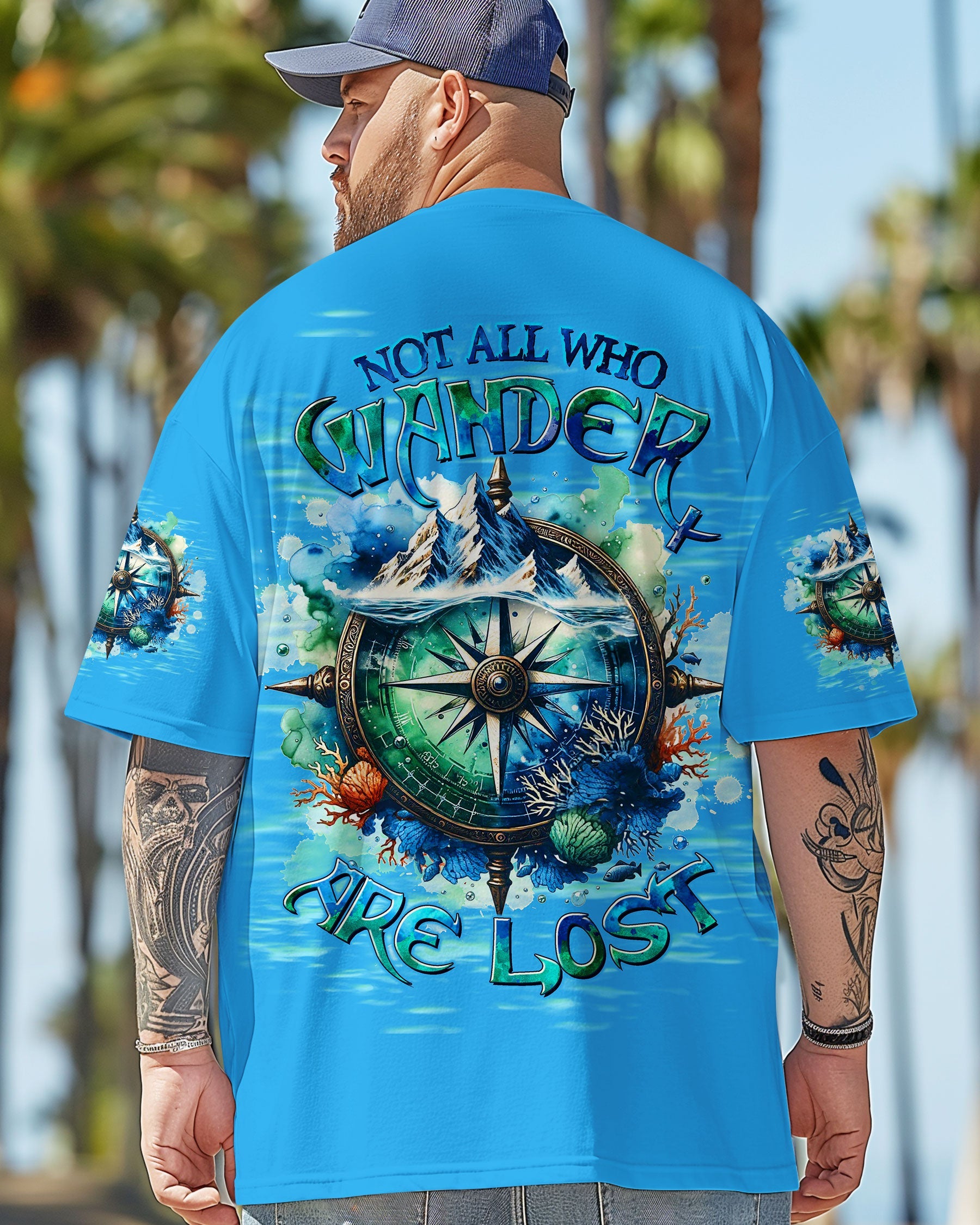 NOT ALL WHO WANDER ARE LOST COMPASS ALL OVER PRINT - TLTW2003253