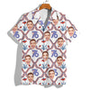 BlueJose Custom Photo USA 250th Anniversary Floral American Flag Hawaii Shirt (4)