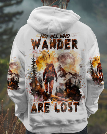 NOT ALL WHO WANDER ARE LOST BIGFOOT COMPASS ALL OVER PRINT - TLTW0110243
