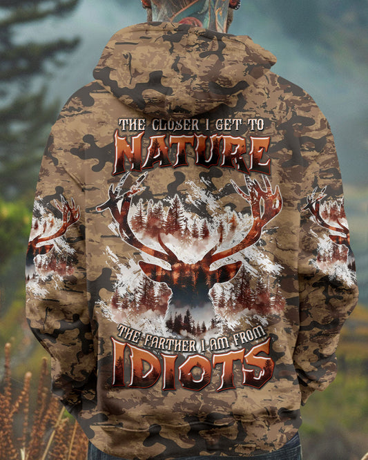 THE CLOSER I GET TO NATURE DEER HUNTING ALL OVER PRINT -  TLTW1911244