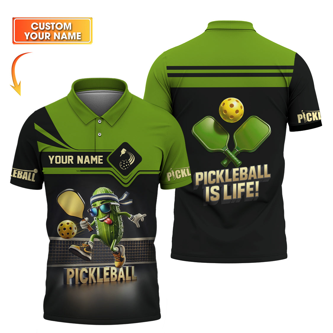 Pickleball Is Life Custom Pickleball Shirt, Funny Pickleball Shirts, Gifts For Pickleball Players